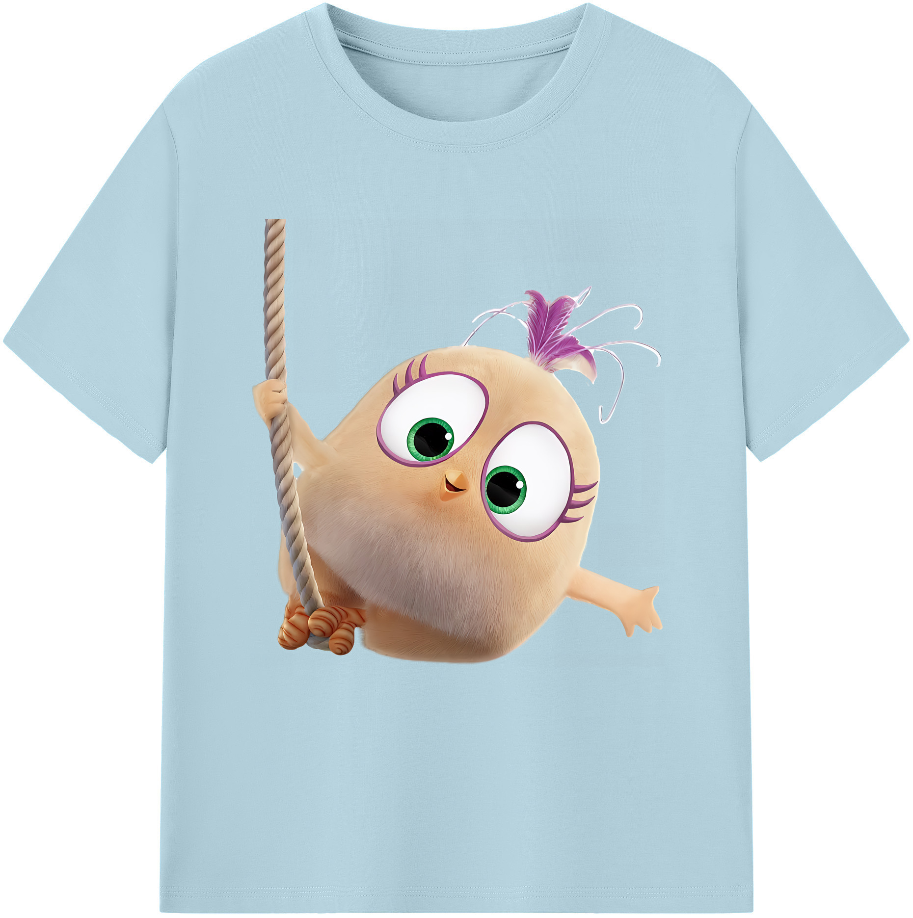 （画像用） Angry Birds アングリーバード 綿100％半袖Tシャツ（フロントプリント）